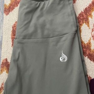 Olive stone color Ryderwear butt scrunch shorts. Only worn once